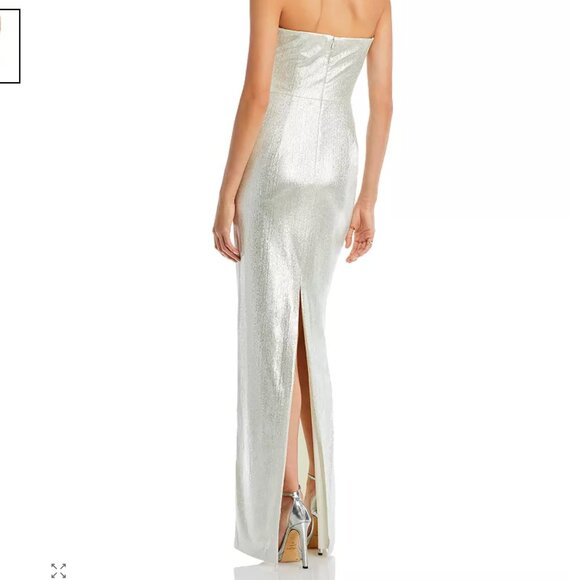 Black Halo Eve Divina Strapless Gown - Luxe Glow/Metallic - 8 - Picture 2 of 11